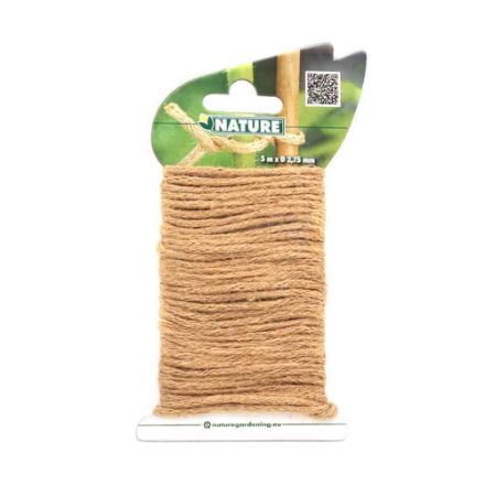 Agrandir l'image de LIEN METAL JUTE  NATUREL - 5 M Image de LIEN METAL JUTE  NATUREL - 5 M