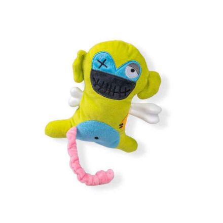 Agrandir l'image de Jouet chien Scary singe avec os 17,5cm Image de Jouet chien Scary singe avec os 17,5cm
