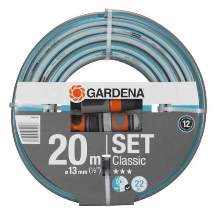 Agrandir l'image de Tuyau Classic (1/2"), 20m équipé Image de Tuyau Classic (1/2"), 20m équipé