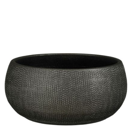 Agrandir l'image de Porto coupe ronde anthracite metalliques - h13xd27cm - Mica Image de Porto coupe ronde anthracite metalliques - h13xd27cm - Mica