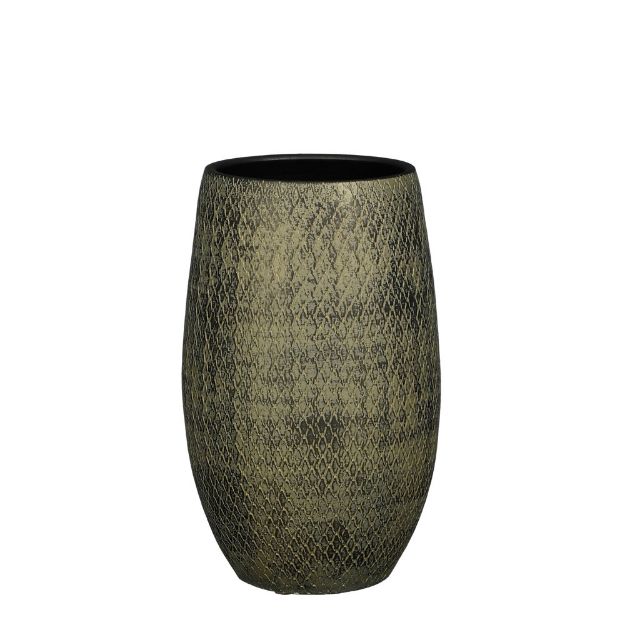 Image de Madeira pot ronde vert - h50xd30cm - Mica