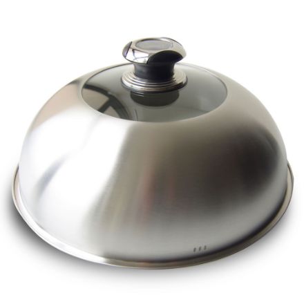 Agrandir l'image de Cloche Inox thermomètre - LE MARQUIER Image de Cloche Inox thermomètre - LE MARQUIER