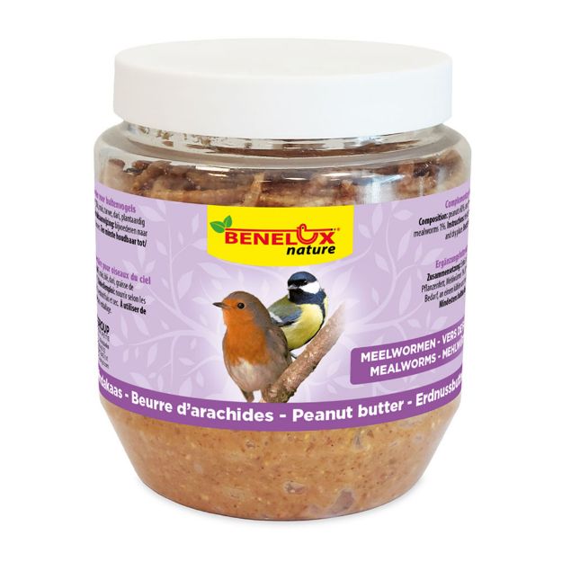 Image de Beurre de cacahuète oiseau du ciel 350g vers de farine