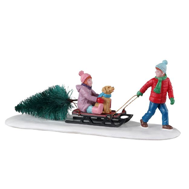 Image de Retour à la maison avec notre sapin - Lemax