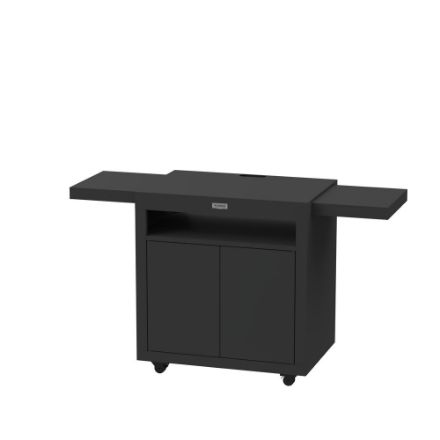 Agrandir l'image de Desserte meuble avec tablettes Noire - LE MARQUIER Image de Desserte meuble avec tablettes Noire - LE MARQUIER