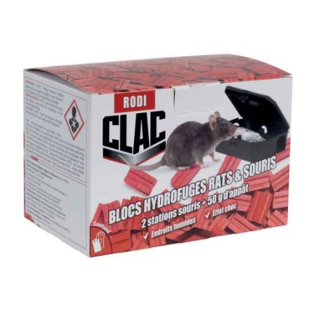 Agrandir l'image de Blocs Hydrofuges Souris 50 gr + 2  stations Image de Blocs Hydrofuges Souris 50 gr + 2  stations