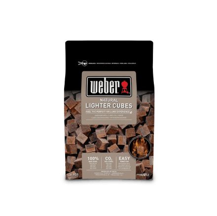 Agrandir l'image de  Cubes allume-feux, 48 stuks, brun, écologique - Weber® Image de  Cubes allume-feux, 48 stuks, brun, écologique - Weber®