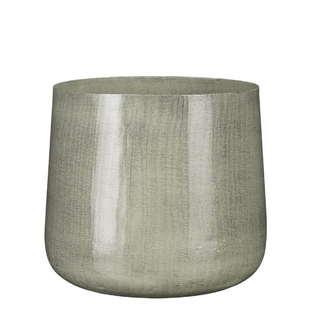 Image de Benson pot ronde gris cl. - h24xd26cm - Mica