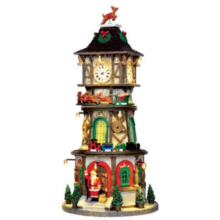 Agrandir l'image de Tour de noël avec horloge - Lemax . Image de Tour de noël avec horloge - Lemax .