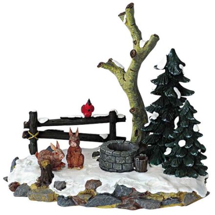 Agrandir l'image de Curieux lapins - Lemax . Image de Curieux lapins - Lemax .