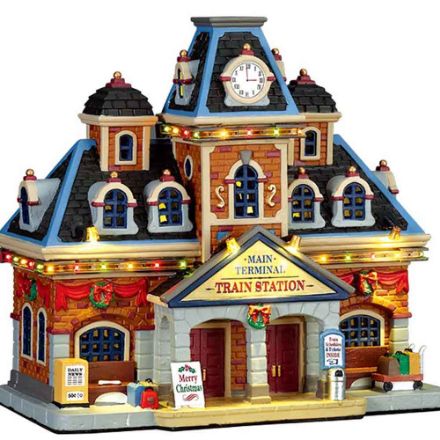 Agrandir l'image de Gare de trains principale avec eu adaptateur, 550 ma (blanc) - Lemax Image de Gare de trains principale avec eu adaptateur, 550 ma (blanc) - Lemax