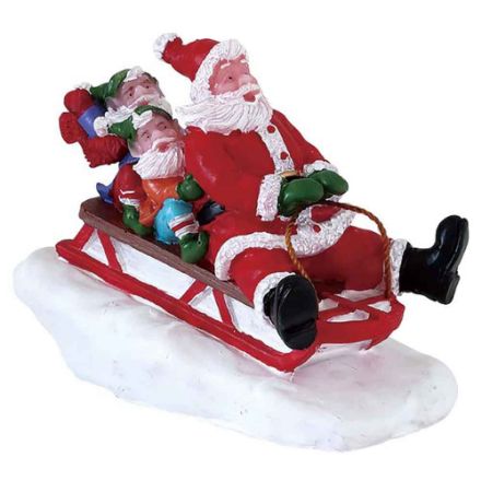 Agrandir l'image de Descente en luge avec le père noël - Lemax Image de Descente en luge avec le père noël - Lemax