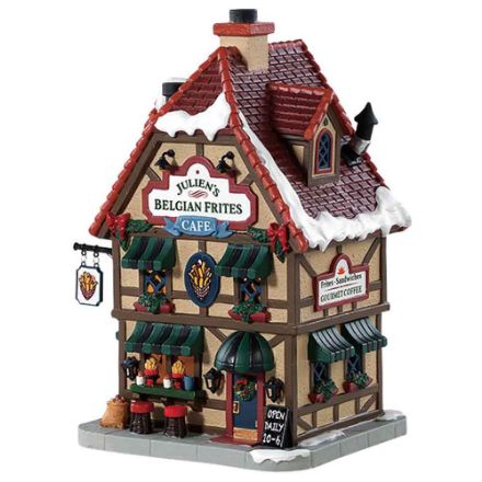 Agrandir l'image de Café des frites belges de julien à piles led avec adaptateur 44338, 100 ma (blanc) - Lemax Image de Café des frites belges de julien à piles led avec adaptateur 44338, 100 ma (blanc) - Lemax