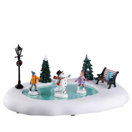 Agrandir l'image de Frosty fait du patin à glace Image de Frosty fait du patin à glace