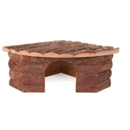 Agrandir l'image de Maison d'angle Jesper, lapin, en bois d'écorce Image de Maison d'angle Jesper, lapin, en bois d'écorce