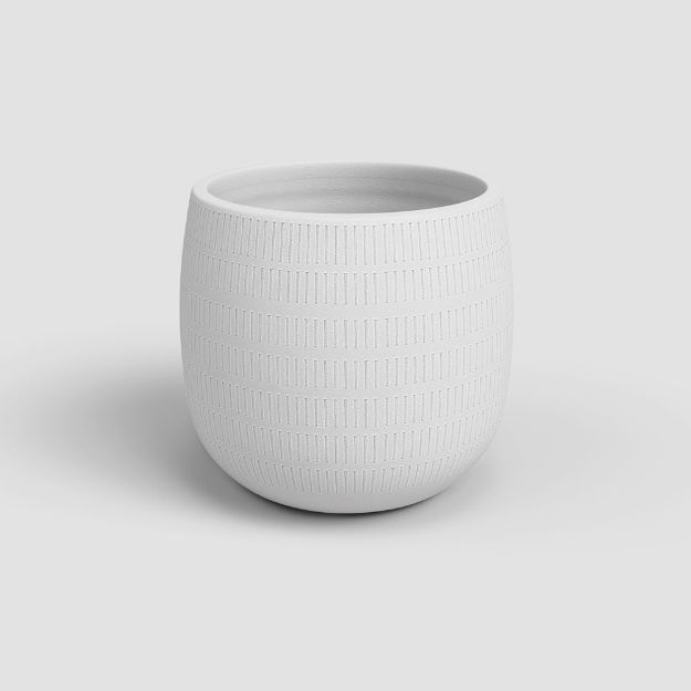 Image de CACHE-POT AURA 16CM BLANC