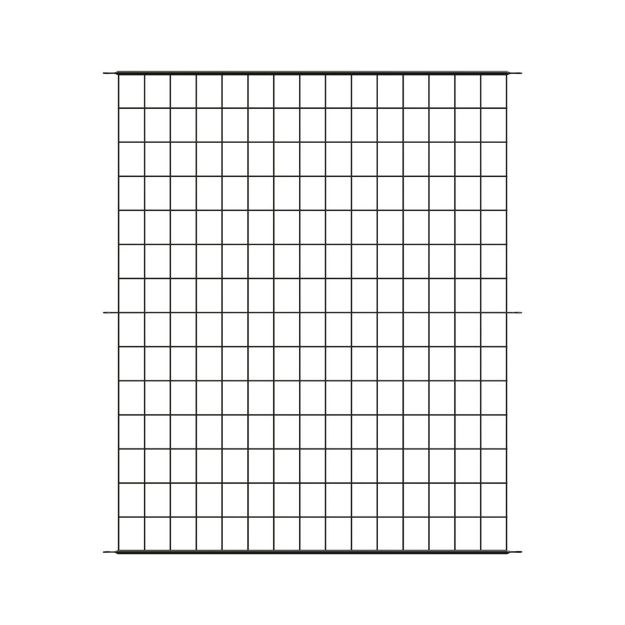 Image de panneau de cloture grillagée noire large multiusage 91 cm x h 1 m