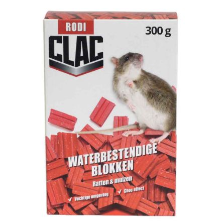 Agrandir l'image de Blocs Hydrofuges Rats & Souris 300 g (12 x  25 g) Image de Blocs Hydrofuges Rats & Souris 300 g (12 x  25 g)