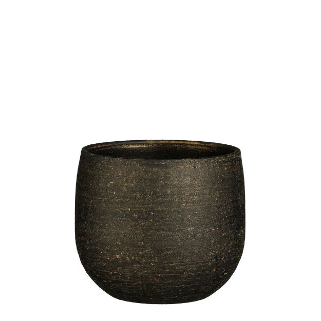 Image de Marcus pot ronde bronze metalliques - h14xd16cm - Mica