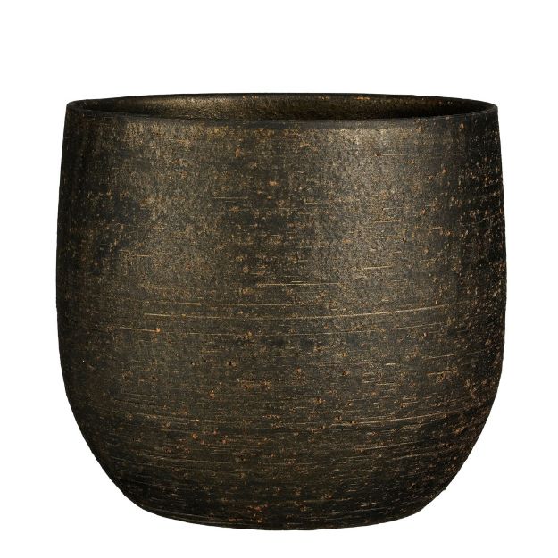 Image de Marcus pot ronde bronze metalliques - h25xd29cm - Mica
