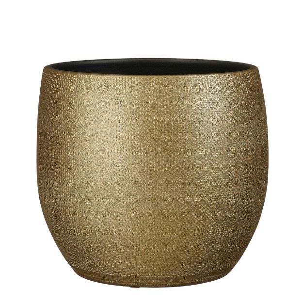 Image de Porto pot ronde or metalliques - h27xd26,5cm - Mica