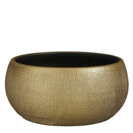 Agrandir l'image de Porto coupe ronde or metalliques - h13xd27cm - Mica Image de Porto coupe ronde or metalliques - h13xd27cm - Mica