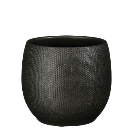 Agrandir l'image de Porto pot ronde anthracite metalliques - h17xd17cm - Mica Image de Porto pot ronde anthracite metalliques - h17xd17cm - Mica