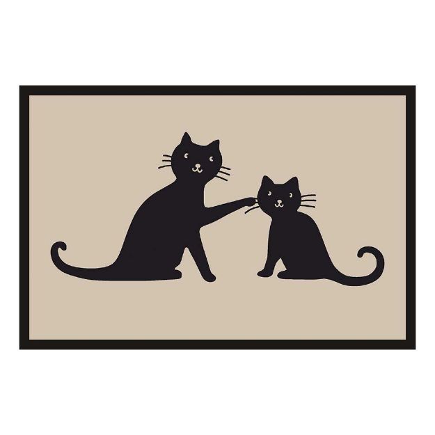 Image de Paillasson déco 40x60cm Chats qui jouent