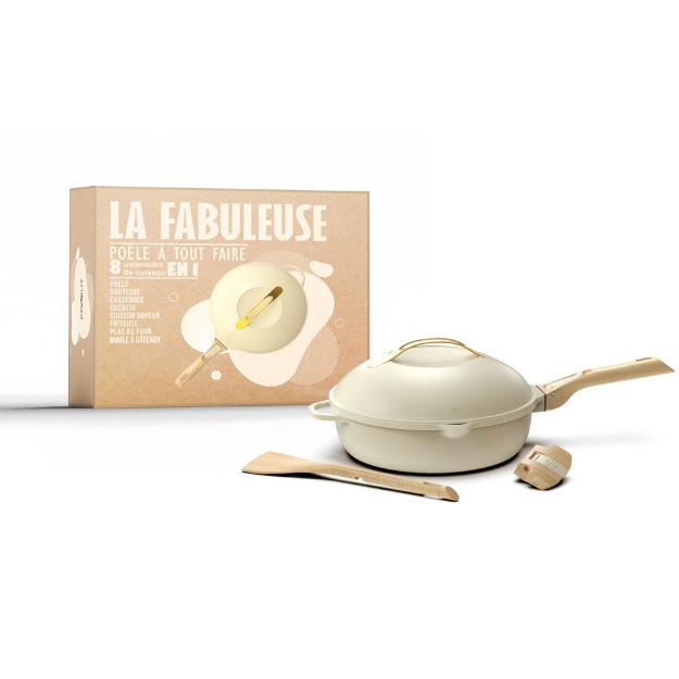 Image de La fabuleuse poele 28cm - meringue - Cookut