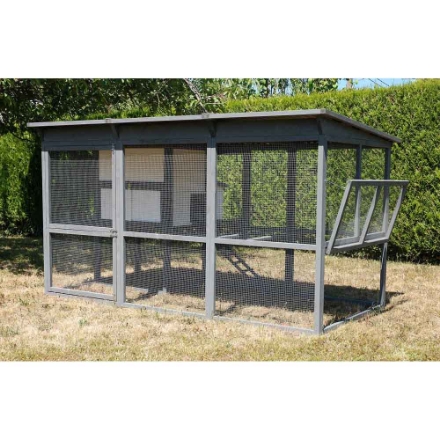 Agrandir l'image de POULAILLER BOIS GEORGIA TOIT PVC Image de POULAILLER BOIS GEORGIA TOIT PVC