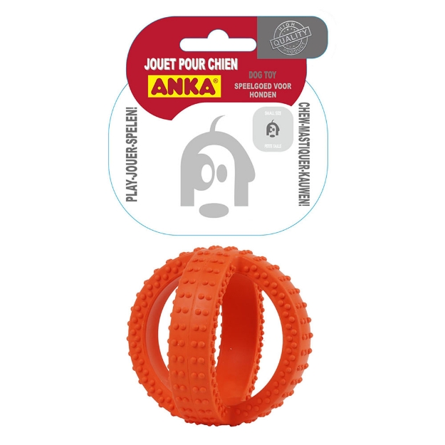 Image de Jouet rubber dental cross ball 10cm ANKA