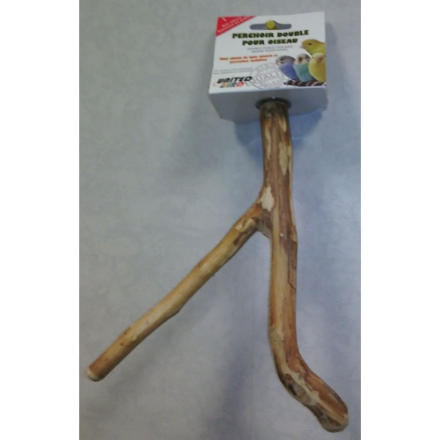 Agrandir l'image de double perchoir bois 25 CM UNITED BIRD Image de double perchoir bois 25 CM UNITED BIRD