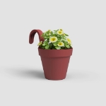 Image de POT CAPRI BALCON INDIVIDUEL 20CM ROUGE FONCÉ