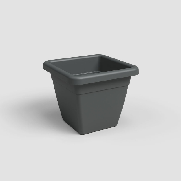 Image de POT VENEZIA CARRÉ 40CM ANTHRACITE