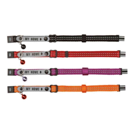 Agrandir l'image de Collier chat avec porte adresse, réfléchissant Image de Collier chat avec porte adresse, réfléchissant