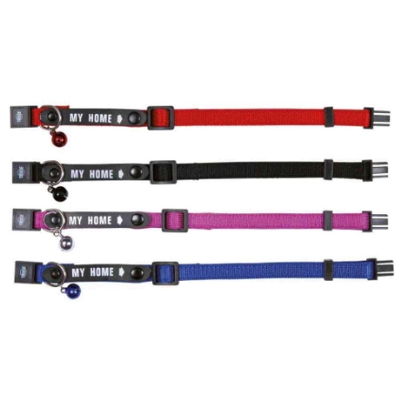 Agrandir l'image de Collier chat avec porte adresse My Home Image de Collier chat avec porte adresse My Home