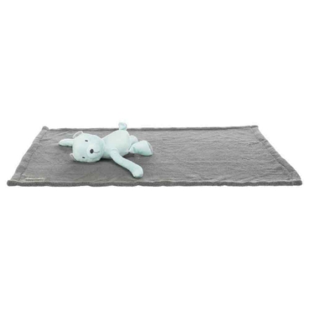 Agrandir l'image de Junior set douillet, couverture/ours, en peluche Image de Junior set douillet, couverture/ours, en peluche