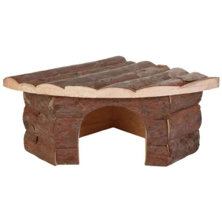 Agrandir l'image de Maison d'angle Jesper, cochon d'I., bois d'écorce Image de Maison d'angle Jesper, cochon d'I., bois d'écorce