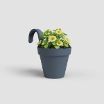 Image de POT CAPRI BALCON INDIVIDUEL 20CM BLEU ARDOISE