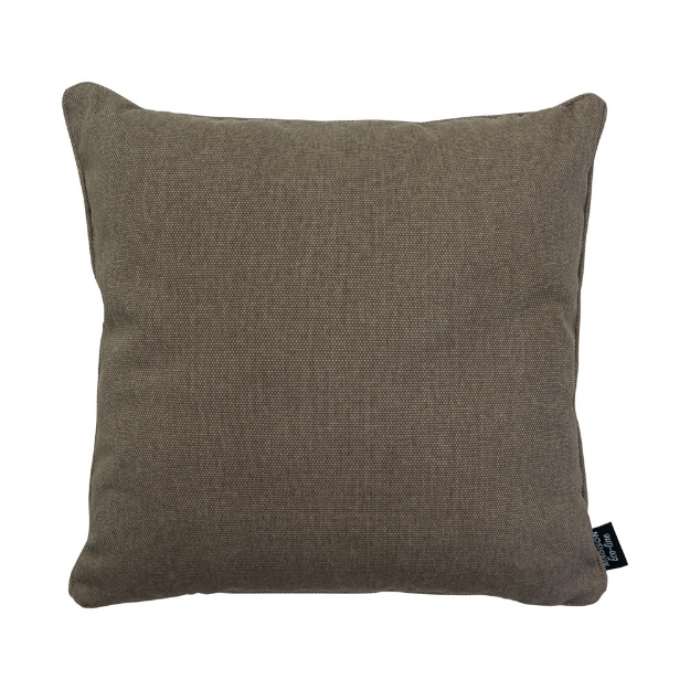 Image de Coussin décoratif avec passepoil taupe 50