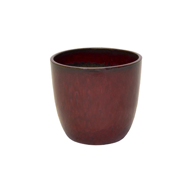 Image de Pot Noble Egg Oxblood D40H36