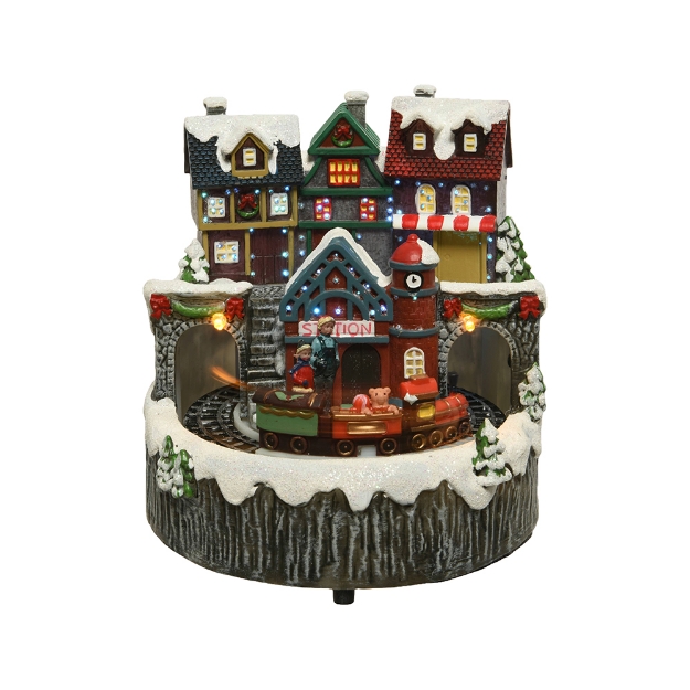 Image de VILLAGE AVEC LED & TRAIN - LUMINEO