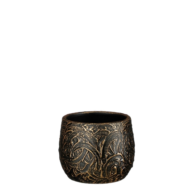 Image de Arthur pot ronde or - h13xd16,5cm - Mica