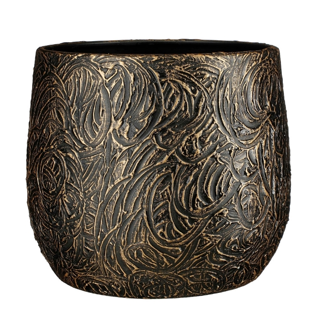 Image de Arthur pot ronde or - h31xd38cm - Mica