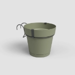 Image de KIT BALCON POT CAPRI RÉS.EAU 20CM VERT CENDRÉ