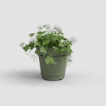 Image de KIT MUR POT CAPRI RÉS.EAU 20CM VERT CENDRÉ