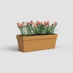 Image de JARDINIÈRE CAPRI RÉS.EAU 50CM V2 JAUNE MIEL