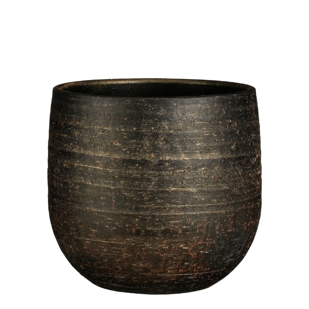 Image de Marcus pot ronde bronze metalliques - h19xd21cm - Mica