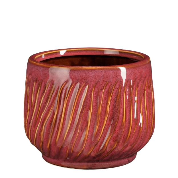 Image de Jula pot ronde rose - h13xd16cm - Mica
