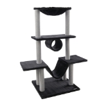 Image de ARBRE À CHAT HAMZA NOIR 60x57x122CM